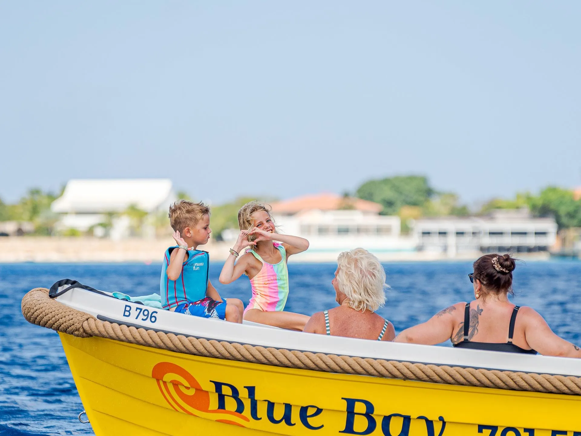 The Yellow Sloep of Blue Bay Bonaire