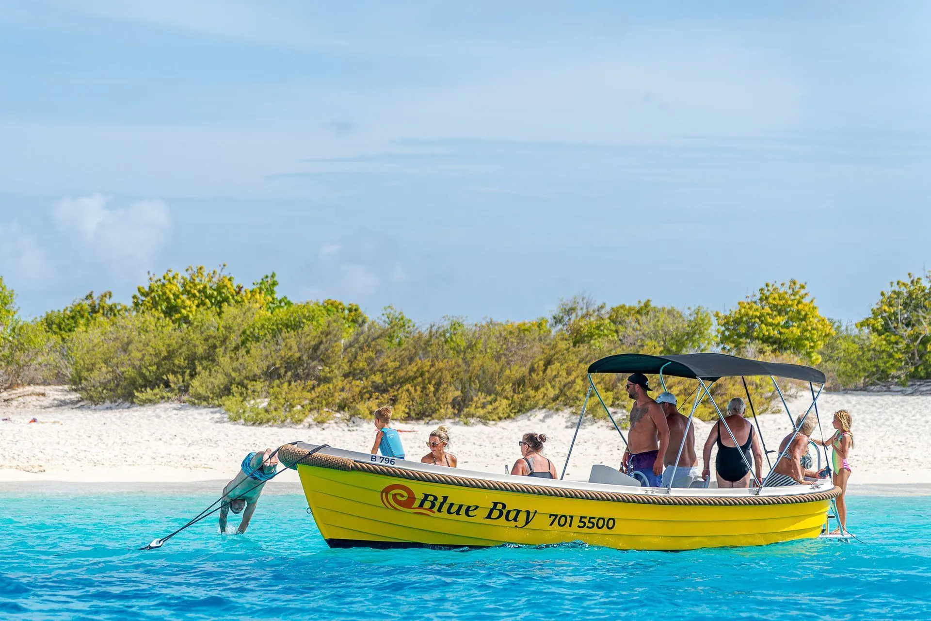 The Yellow Sloep of Blue Bay Bonaire