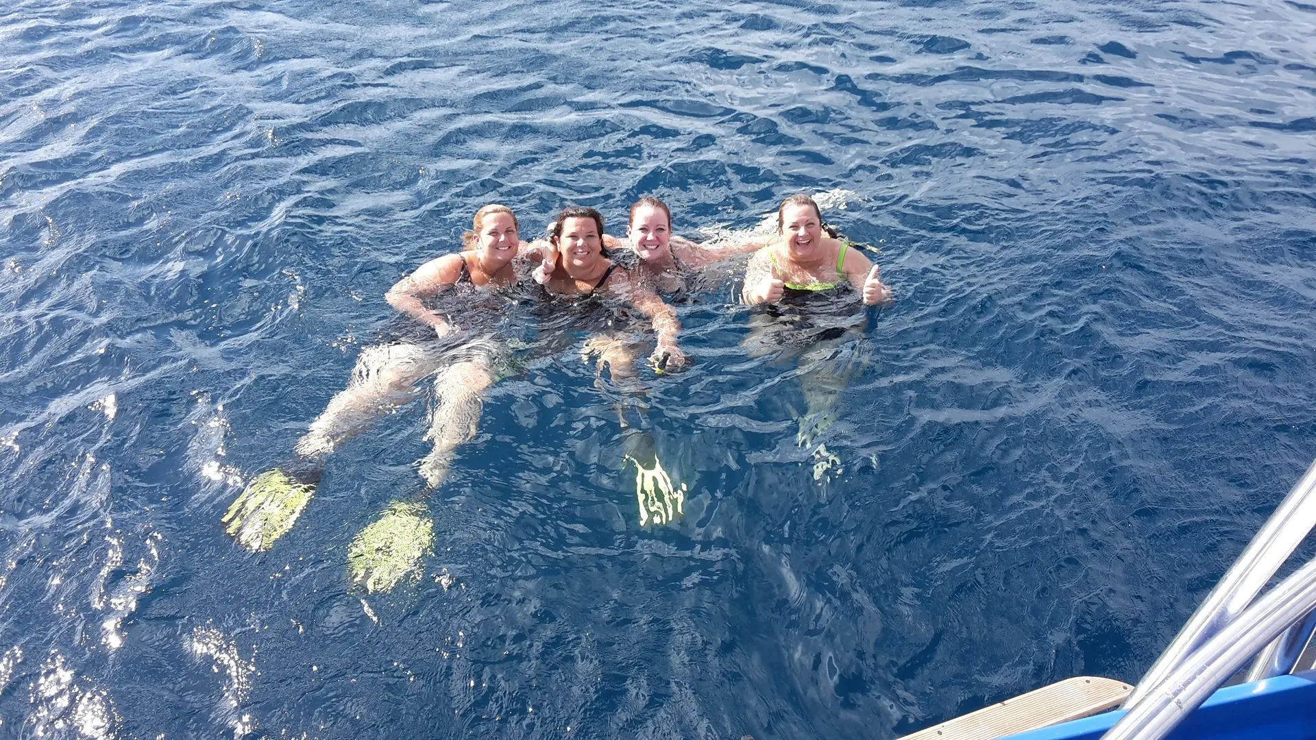 Snorkeling in the clear water of Bonaire