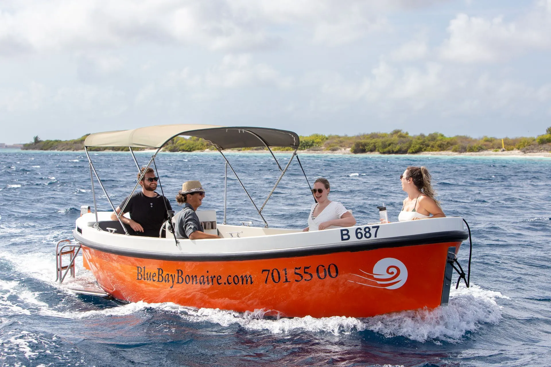 The Orange Sloep of Blue Bay Bonaire