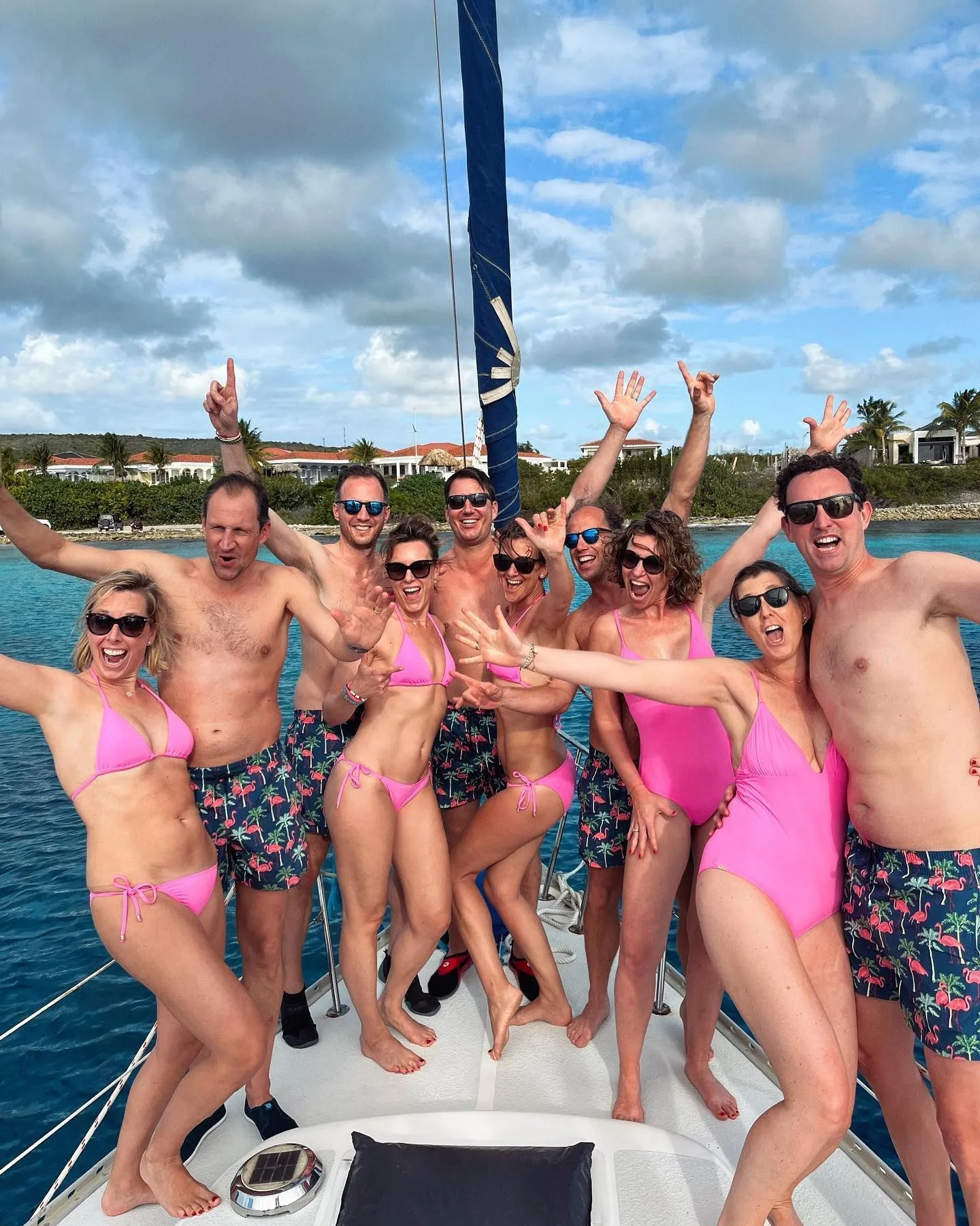 Sailing with Blue Bay Bonaire along the coast